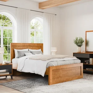 Grace Button-tufted Platform Double Bed