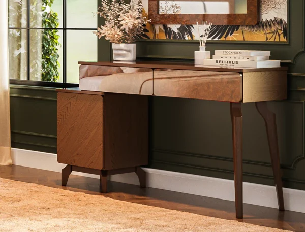 Multi-Storage Dressing Table with Stool