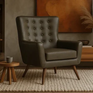 Luxury Leather Bed Chair